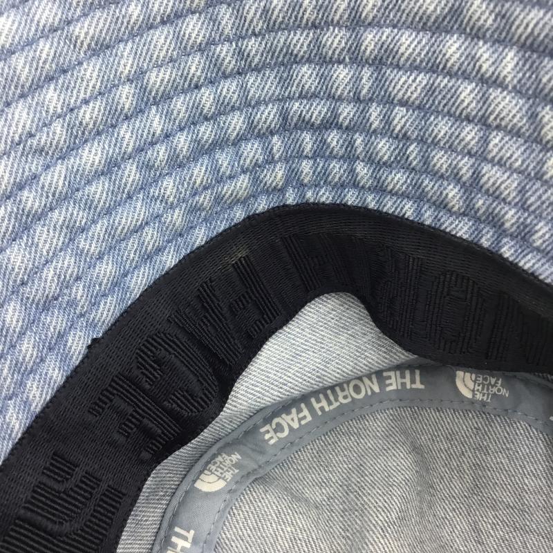 ザノースフェイス THE NORTH FACE 帽子 ハット デニム生地　バケットハット　NE3HQ00M FREE ロゴ、文字 青 / ブルー /  メンズ USED 古着 中古 10135650