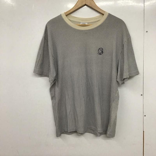 ビリオネア・ボーイズ・クラブ BILLIONAIRE BOYS CLUB Tシャツ 半袖 半袖カットソー プリントTシャツ クルーネックカットソー L ストライプ 白 / ホワイト / X 紺 / ネイビー /  メンズ USED 古着 中古 10133494