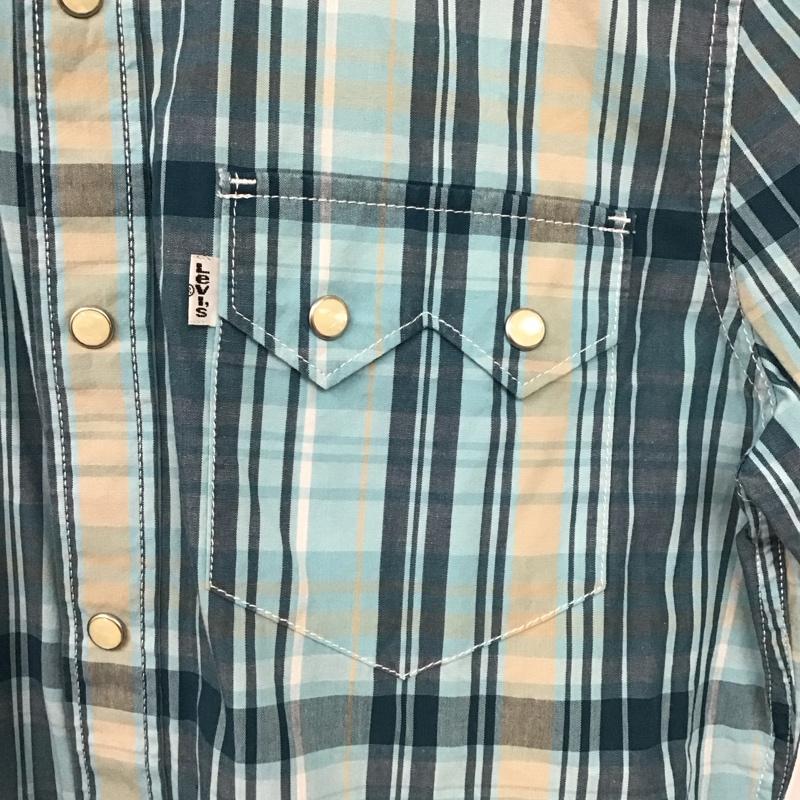リーバイス Levi s シャツ、ブラウス 長袖 長袖シャツ チェックシャツ カラーシャツ ウエスタンシャツ S チェック マルチカラー / マルチカラー /  メンズ USED 古着 中古 10131381