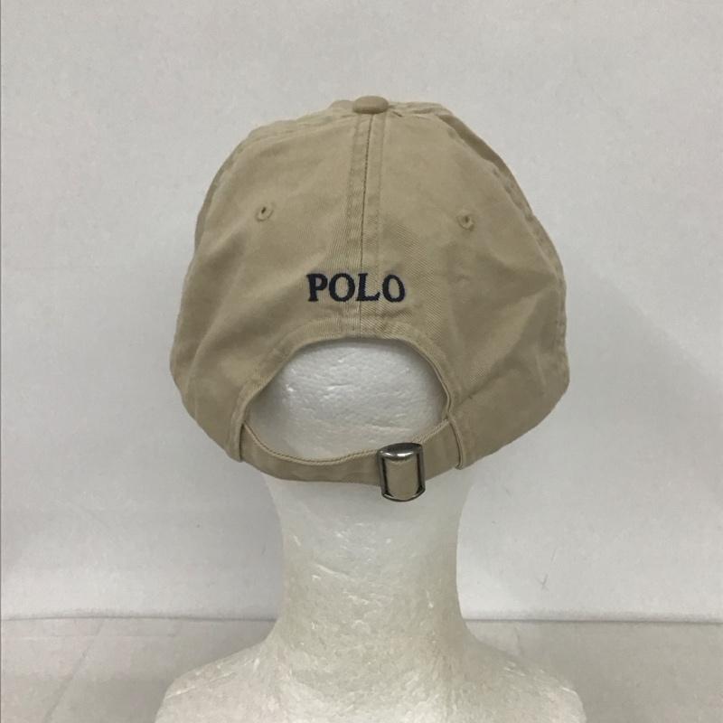 ポロラルフローレン POLO RALPH LAUREN 帽子 キャップ コットン 刺繍 ロゴ、文字 X ワンポイント ベージュ / ベージュ /  メンズ USED 古着 中古 10132441