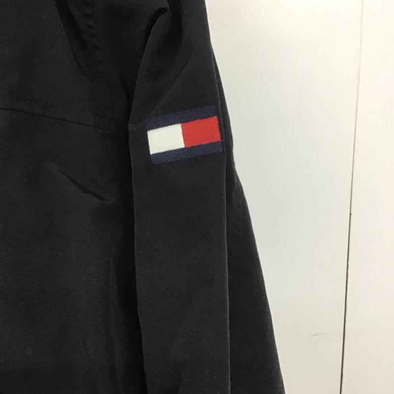 トミーヒルフィガー TOMMY HILFIGER ジャケット、上着 ジャケット、ブレザー ジップアップジャケット ナイロンジャケット アウター L ロゴ、文字 黒 / ブラック /  メンズ USED 古着 中古 10139699