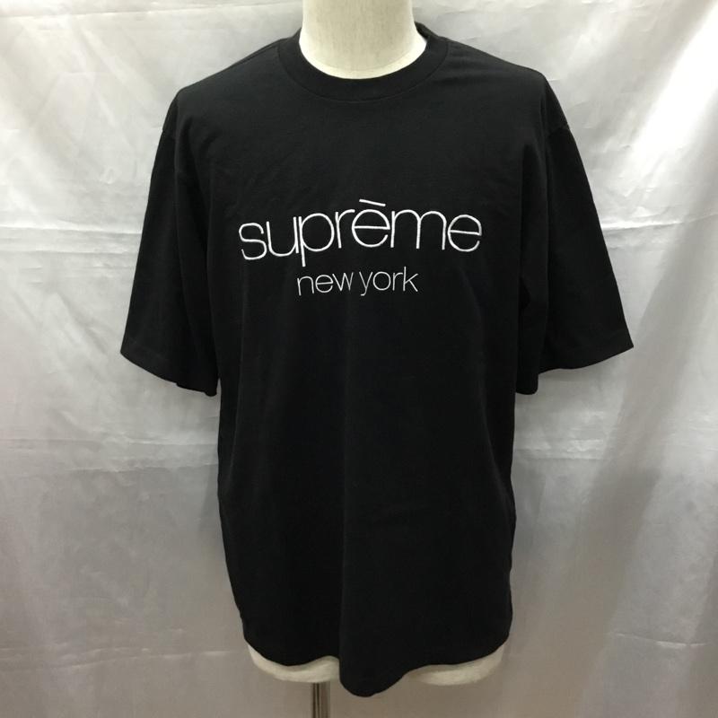 シュプリーム Supreme Tシャツ 半袖 23FW クラシックロゴTシャツ 半袖カットソー S ロゴ、文字 黒 / ブラック /  メンズ USED 古着 中古 10115202