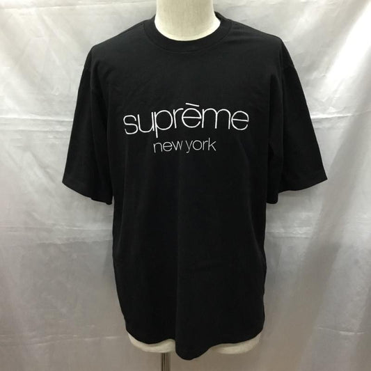 シュプリーム Supreme Tシャツ 半袖 23FW クラシックロゴTシャツ 半袖カットソー S ロゴ、文字 黒 / ブラック /  メンズ USED 古着 中古 10115202