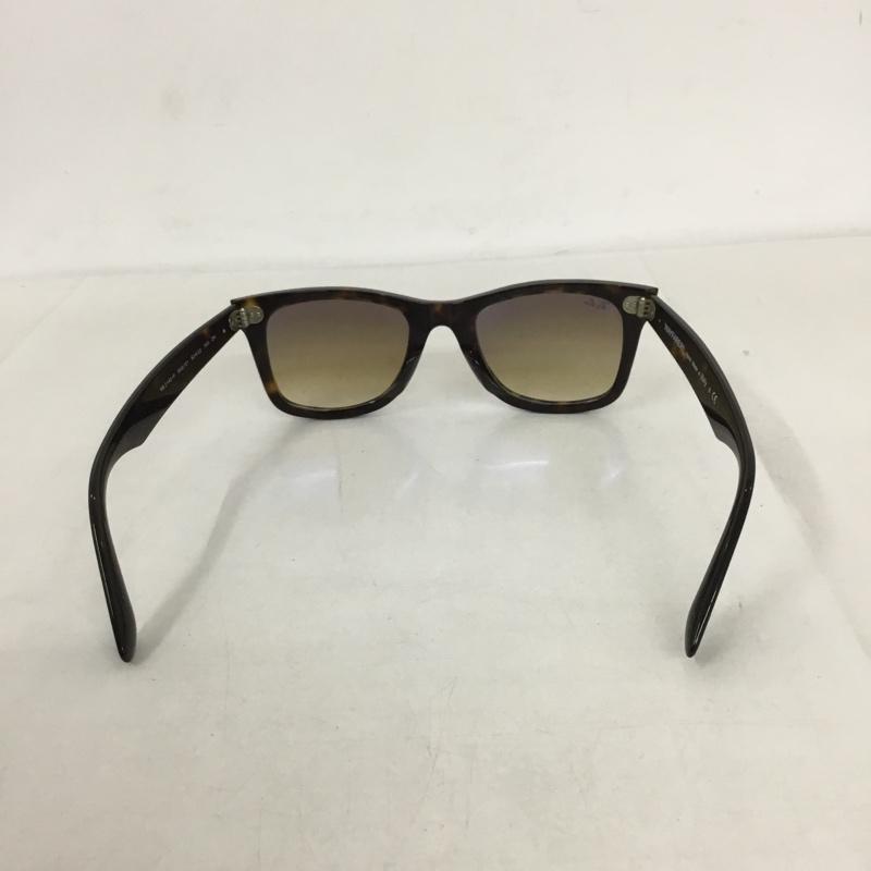 レイバン Ray-Ban めがね・サングラス サングラス RB2140-F WAYFARER カラーレンズ ケース付き グラデーション ロゴ、文字 茶 / ブラウン /  メンズ USED 古着 中古 10131073