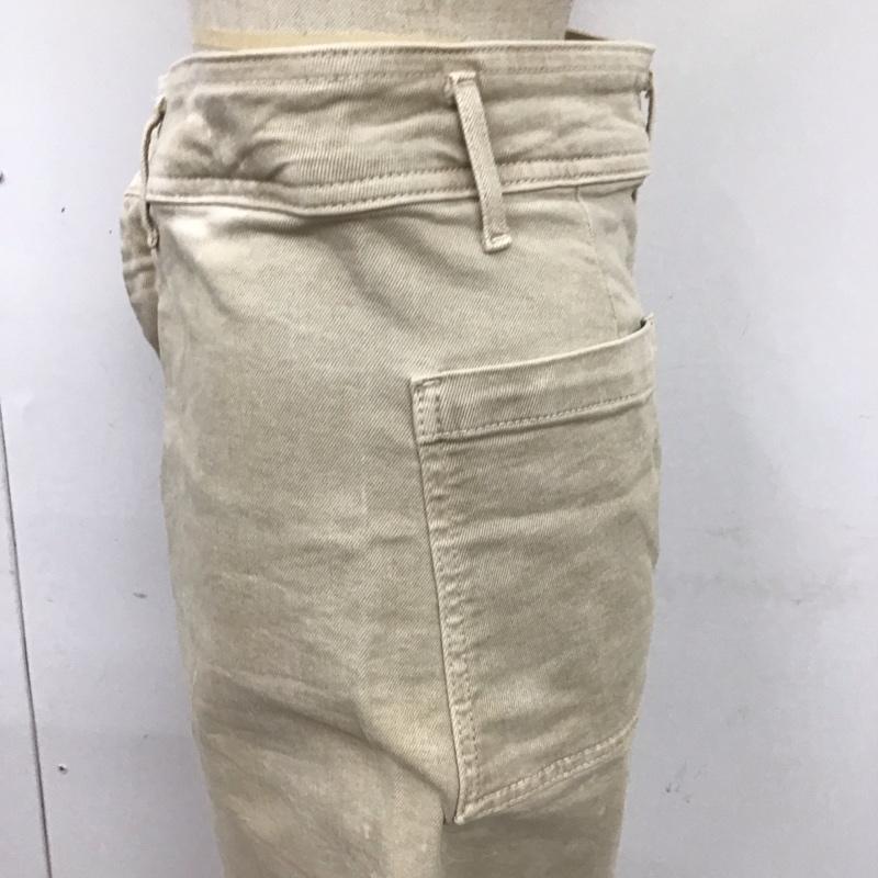 ザラ ZARA ボトムス ボトムス ワイドパンツ カットオフ 無地 ベージュ / ベージュ /  レディース USED 古着 中古 10109430