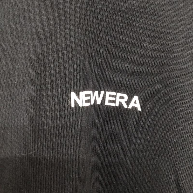 ニューエラ NEW ERA Tシャツ 半袖 半袖カットソー プリントTシャツ クルーネックカットソー XXL ロゴ、文字 黒 / ブラック /  メンズ USED 古着 中古 10130274