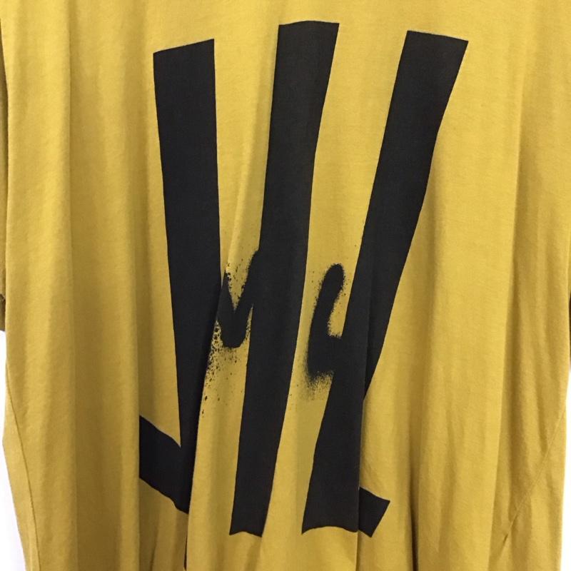 ニルズ NILoS Tシャツ 半袖 半袖カットソー プリントTシャツ クルーネックカットソー 1 ロゴ、文字 黄 / イエロー /  メンズ USED 古着 中古 10131549