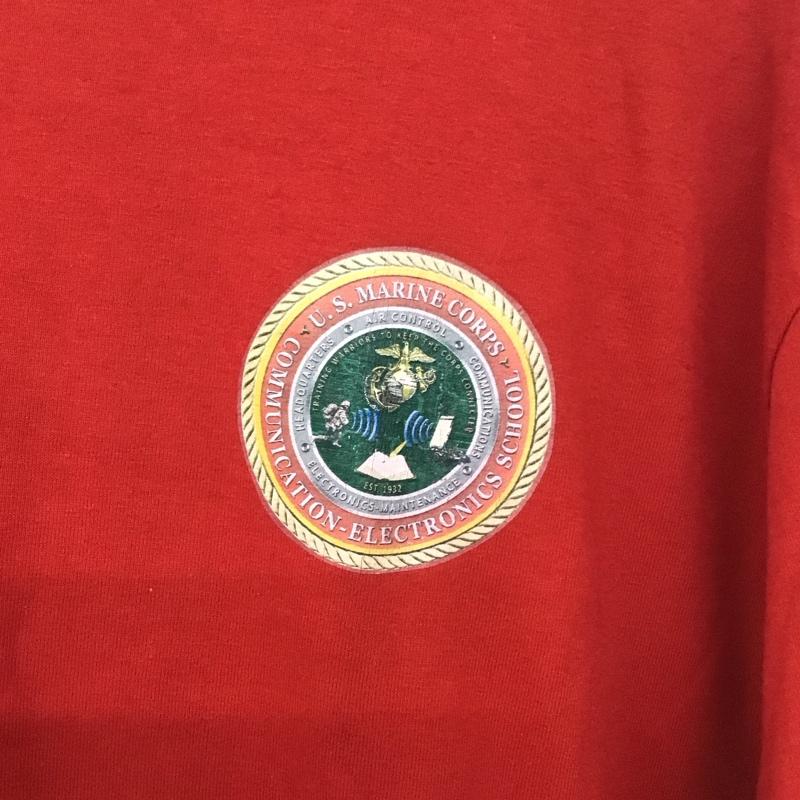 ジャージーズ JERZEES Tシャツ 半袖 半袖カットソー プリントTシャツ クルーネックカットソー L プリント 赤 / レッド /  メンズ USED 古着 中古 10140658