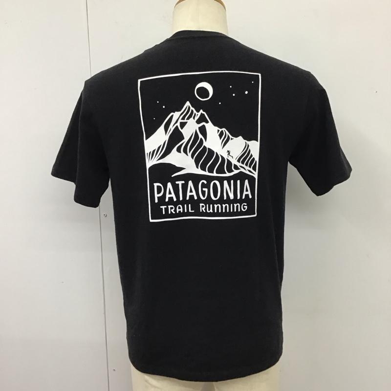 パタゴニア patagonia Tシャツ 半袖 XS ロゴ、文字 黒 / ブラック /  メンズ USED 古着 中古 10115354