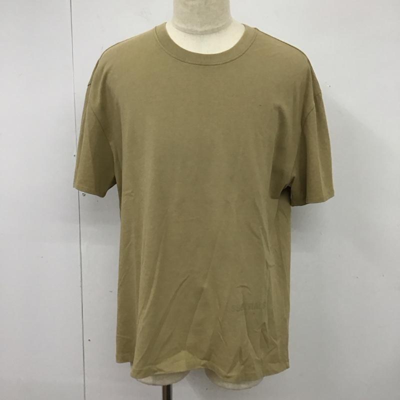 エッセンシャルズ ESSENTIALS Tシャツ 半袖 半袖カットソー プリントTシャツ クルーネックカットソー S ロゴ、文字 ベージュ / ベージュ /  メンズ USED 古着 中古 10115935
