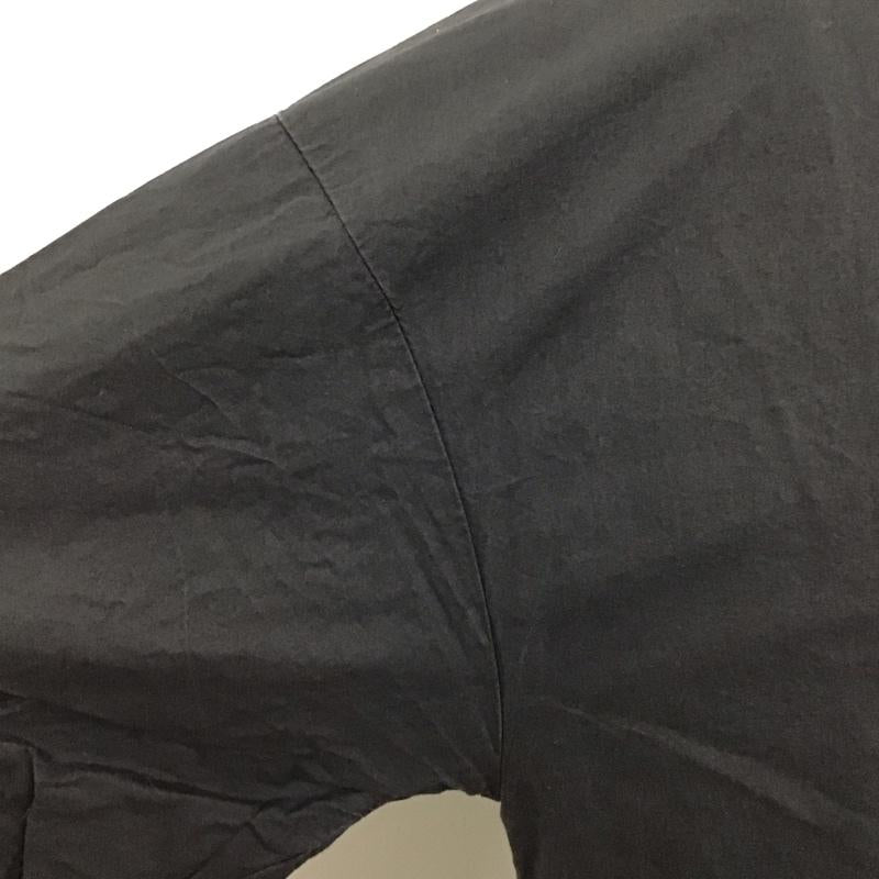メルロー merlot ワンピース ロングスカート チャイナボタン 半袖 無地 黒 / ブラック /  レディース USED 古着 中古 10118357