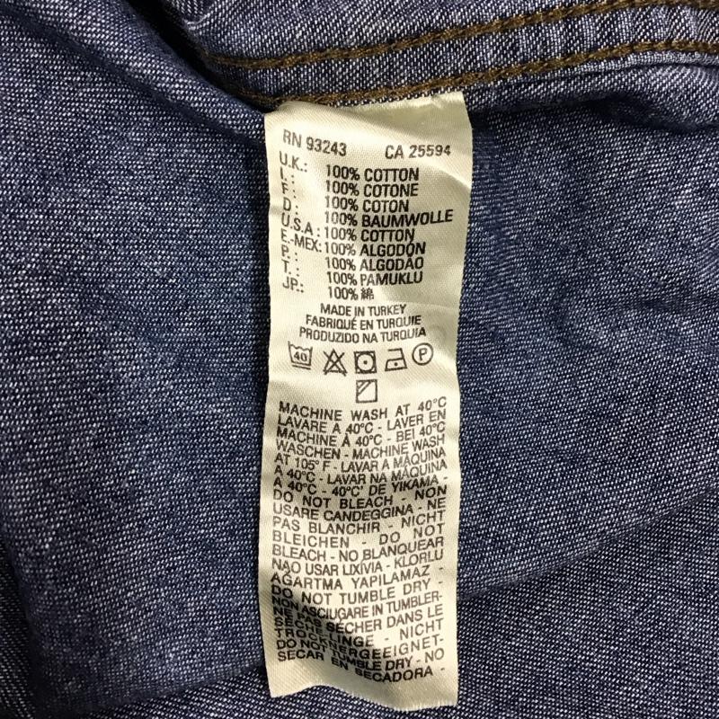 ディーゼル DIESEL シャツ、ブラウス 長袖 長袖シャツ デニムシャツ カジュアルシャツ カラーシャツ S 無地 インディゴ / インディゴ /  メンズ USED 古着 中古 10116193