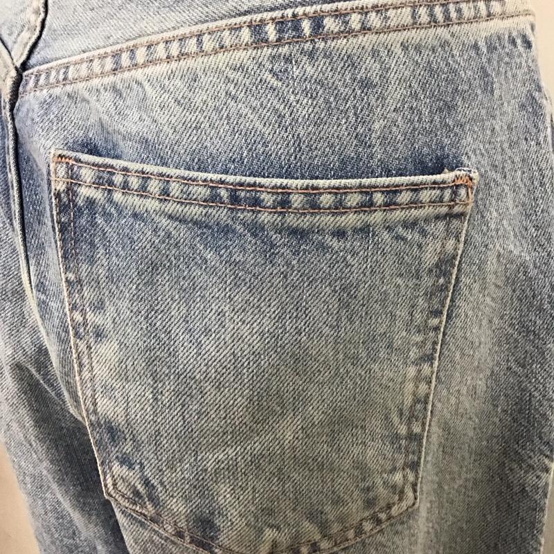 ザラ ZARA パンツ デニム、ジーンズ ワイドパンツ カットオフ 無地 水色 / ライトブルー /  レディース USED 古着 中古 10109441