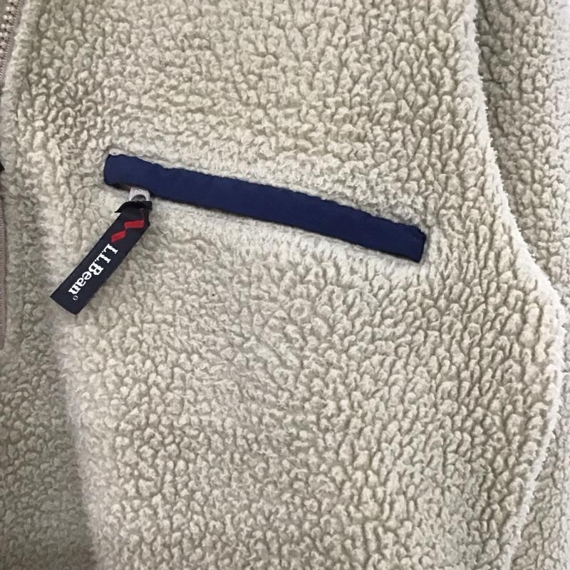 エルエルビーン L.L.Bean ジャケット、上着 ジャケット、ブレザー フリースジャケット ジップアップネック アウター S ロゴ、文字 ベージュ / ベージュ /  メンズ USED 古着 中古 10142369
