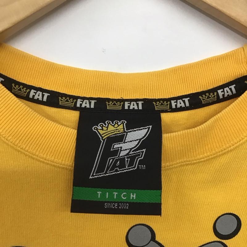 エフエイティー FAT Tシャツ 半袖 M プリント 黄 / イエロー /  メンズ USED 古着 中古 10145671