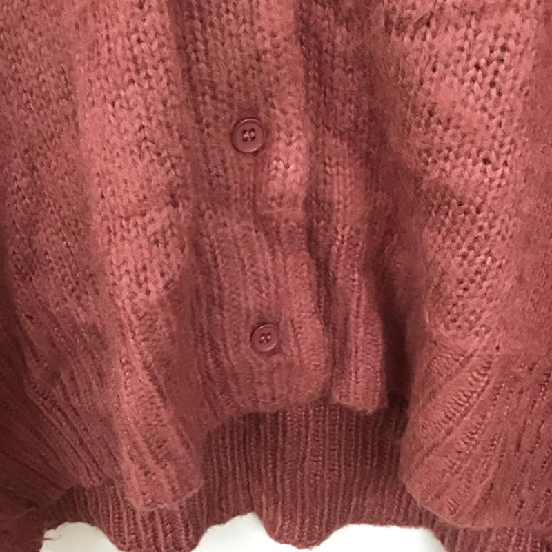 フリークスストア FREAK S STORE カーディガン 長袖 FREE 無地 桃 / ピンク /  レディース USED 古着 中古 10147156