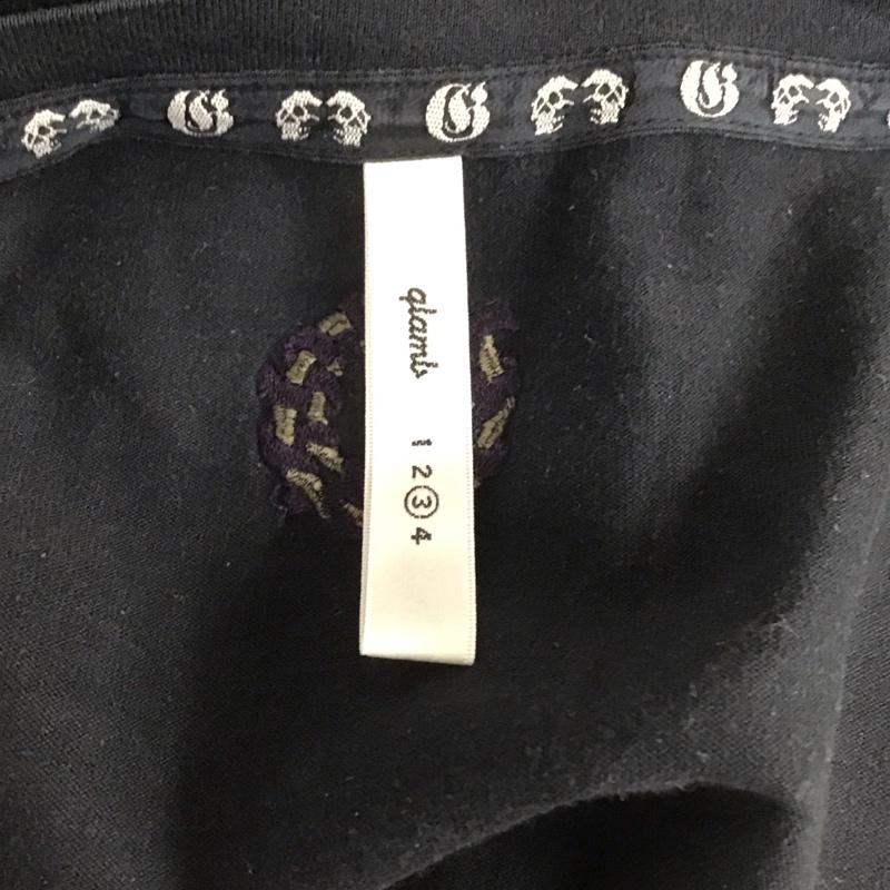 グラム glamb Tシャツ 半袖 半袖カットソー プリントTシャツ クルーネックカットソー 3 プリント 黒 / ブラック /  メンズ USED 古着 中古 10107495