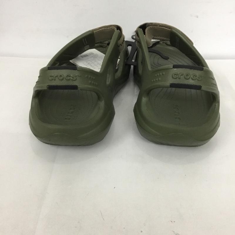 クロックス crocs サンダル サンダル 203965-354 スウィフトウォーター リバー crocs SWIFTWATER RIVER SANDAL 27.0cm 無地 カーキ / カーキ /  メンズ USED 古着 中古 10125457