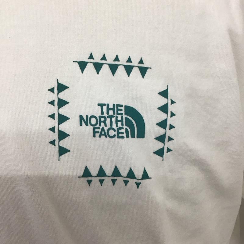 ザノースフェイス THE NORTH FACE Tシャツ 半袖 NT82431 ショートスリーブレトロバンダナロゴティー 半袖カットソー プリントTシャツ M ロゴ、文字 白 / ホワイト /  メンズ USED 古着 中古 10120323