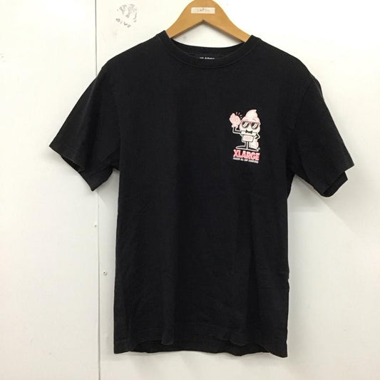 エクストララージ XLARGE Tシャツ 半袖 半袖カットソー プリントTシャツ クルーネックカットソー S プリント 黒 / ブラック /  メンズ USED 古着 中古 10128733