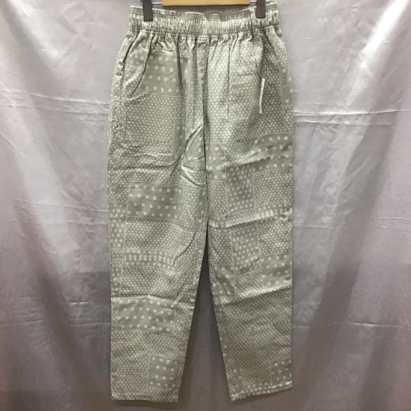 インヘリット INHERIT パンツ ワークパンツ、ペインターパンツ ワークパンツ ワイドパンツ カジュアルパンツ プリントパンツ L プリント 灰 / グレー /  メンズ USED 古着 中古 10113886