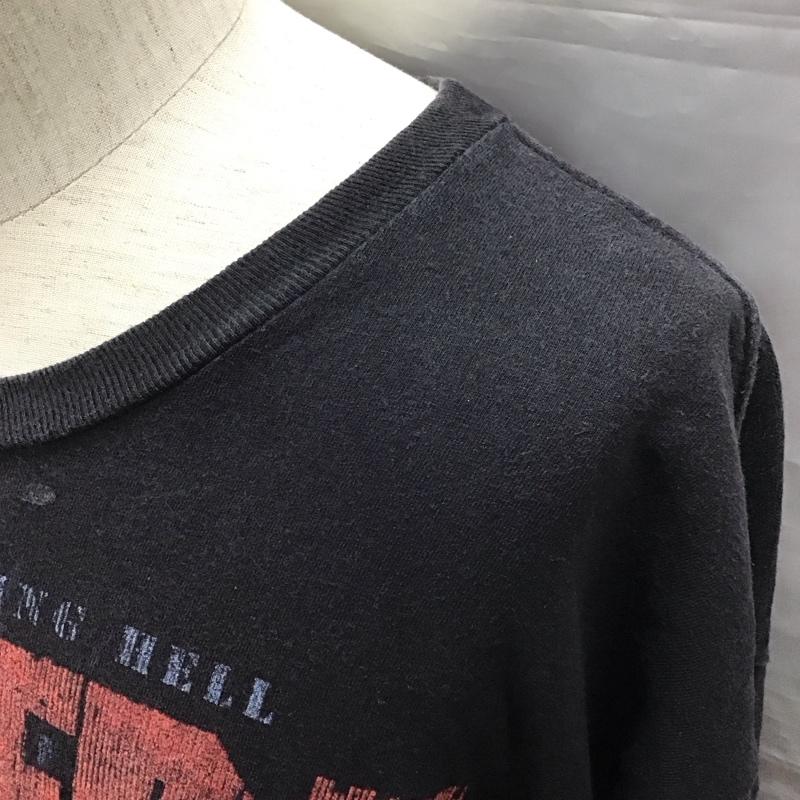 古着 USED Tシャツ 半袖 半袖カットソー プリントTシャツ クルーネックカットソー バンドTシャツ メタリカ プリント 黒 / ブラック /  メンズ USED 古着 中古 10120512