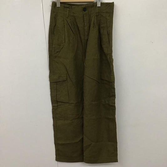 ザラ ZARA パンツ ワークパンツ、ペインターパンツ ワイドパンツ カジュアルパンツ ワークパンツ ミリタリーパンツ XS 無地 カーキ / カーキ /  レディース USED 古着 中古 10122548