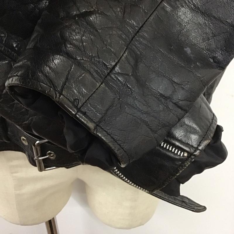 古着 USED ジャケット、上着 レザージャケット FMC 46 無地 黒 / ブラック /  メンズ USED 古着 中古 10124532