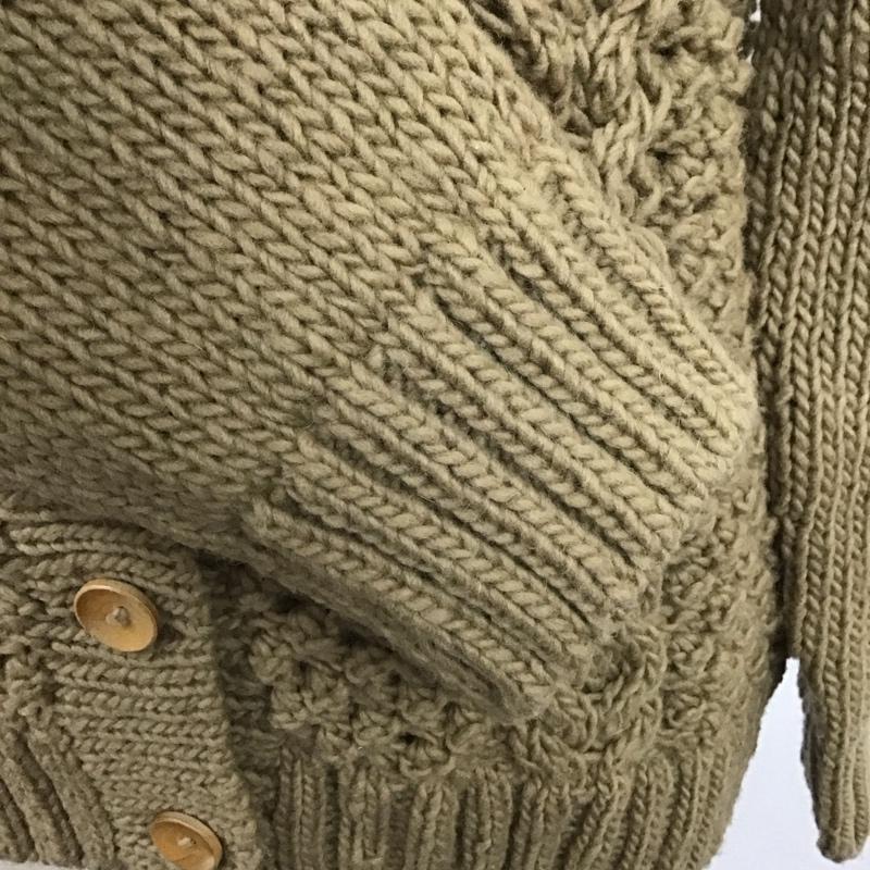 ミルクフェド MILKFED. カーディガン 長袖 長袖ニットカーディガン 前開き ボタン 無地 ベージュ / ベージュ /  レディース USED 古着 中古 10123814