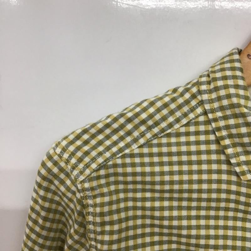 ニコアンド niko and... シャツ、ブラウス 長袖 ON44CA05NN コットン L チェック 黄 / イエロー / X 緑 / グリーン / X 白 / ホワイト /  レディース USED 古着 中古 10143853