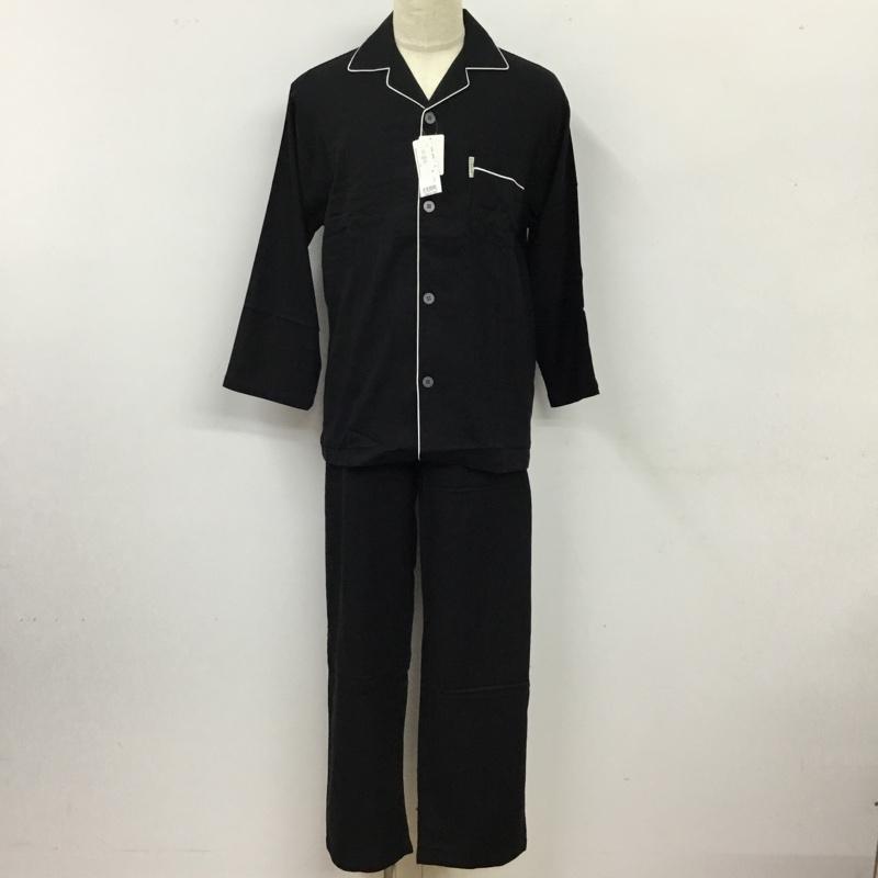 ラコステ LACOSTE セットアップ セットアップ セットアップ パジャマ カジュアルシャツ ワイドパンツ M ロゴ、文字 黒 / ブラック /  メンズ USED 古着 中古 10113381