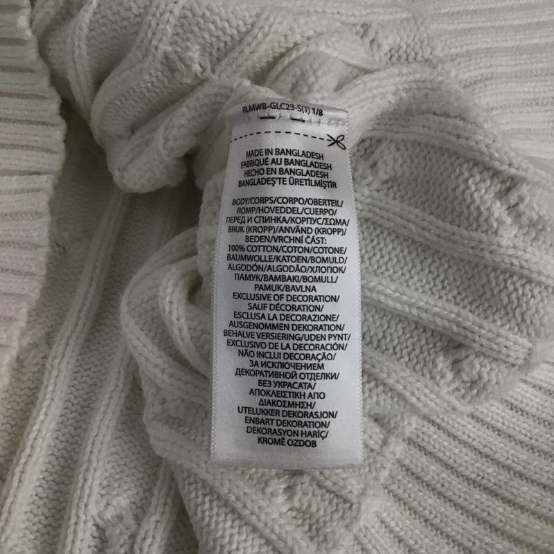 ポロラルフローレン POLO RALPH LAUREN ニット、セーター 長袖 L 無地 白 / ホワイト /  レディース USED 古着 中古 10150485