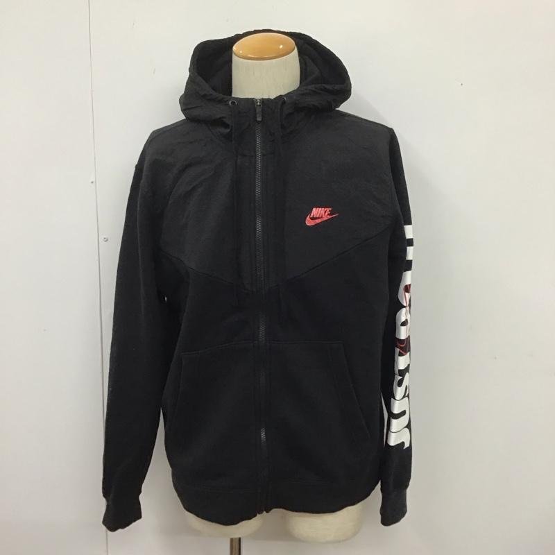 ナイキ NIKE パーカー 長袖 cJ4553-013ジップパーカー XL 無地 黒 / ブラック /  メンズ USED 古着 中古 10109154