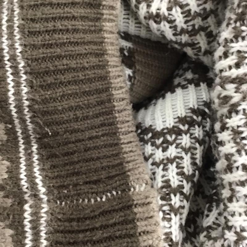 サニーレーベル Sonny Label ニット、セーター 長袖 LA77-22F504 ノルディック FREE  アイボリー / アイボリー / X 茶 / ブラウン /  レディース USED 古着 中古 10146403