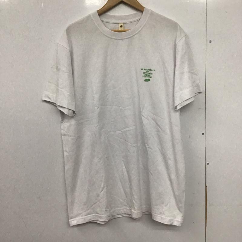 キーン KEEN Tシャツ 半袖 半袖カットソー プリントTシャツ クルーネックカットソー L ロゴ、文字 白 / ホワイト /  メンズ USED 古着 中古 10146759