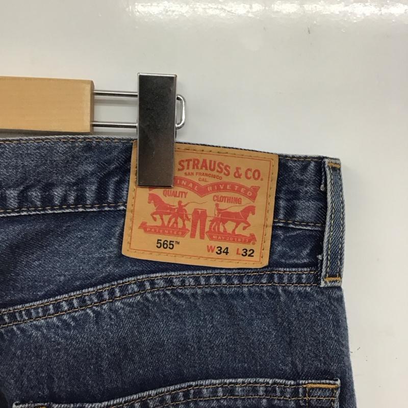 リーバイス Levi s パンツ デニム、ジーンズ W34L32 34インチ 無地 インディゴ / インディゴ /  メンズ USED 古着 中古 10144871