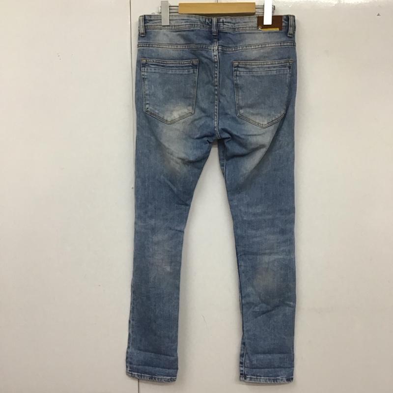 ザラメン ZARA MAN パンツ デニム、ジーンズ デニムパンツ スリムパンツ カジュアルパンツ ストレッチパンツ 38 無地 インディゴ / インディゴ /  メンズ USED 古着 中古 10129276