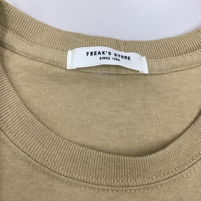 フリークスストア FREAK S STORE Tシャツ 半袖 スケート ベアー S ワンポイント ベージュ / ベージュ /  メンズ USED 古着 中古 10115549