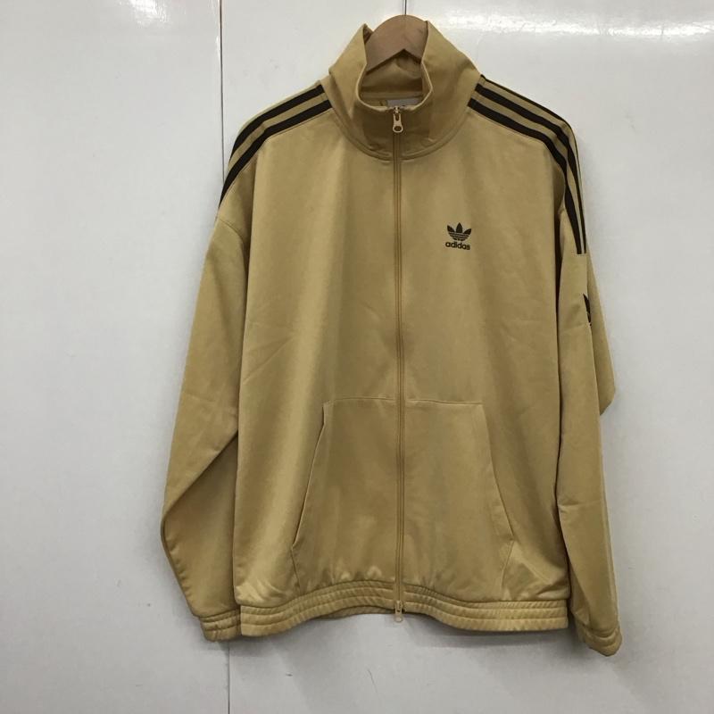 アディダス adidas ジャケット、上着 ジャンパー、ブルゾン jl8399 ジップアップジャケット トラックジャケット M ロゴ、文字 黄 / イエロー /  メンズ USED 古着 中古 10130731