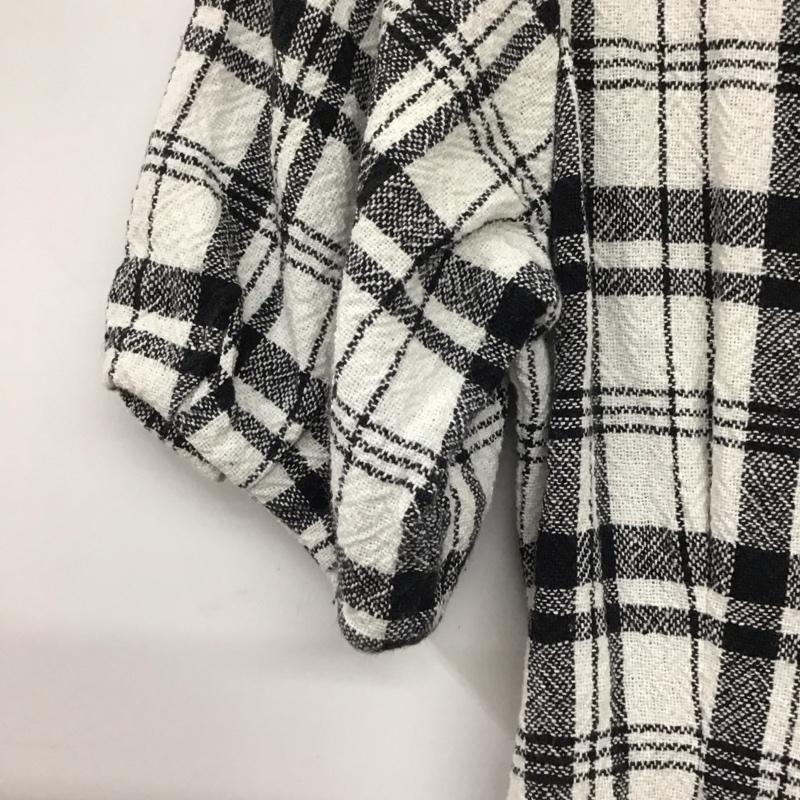 マウジー MOUSSY ワンピース ロングスカート 010BSS30-2030 半袖 フロントボタン 前開き 1 チェック 白 / ホワイト / X 黒 / ブラック /  レディース USED 古着 中古 10142246