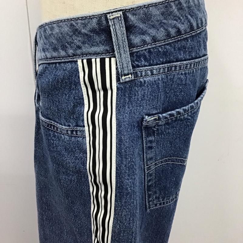 リーバイストラウスアンドコー Levi Strauss & co. パンツ デニム、ジーンズ シルバータブ デニムパンツ ワイドパンツ ジーンズ 28インチ 無地 インディゴ / インディゴ /  レディース USED 古着 中古 10120424