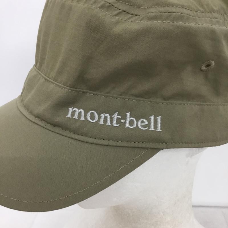 モンベル mont-bell 帽子 キャップ 1118519 O.D.ワークキャップ ロゴ、文字 ベージュ / ベージュ /  メンズ USED 古着 中古 10140608