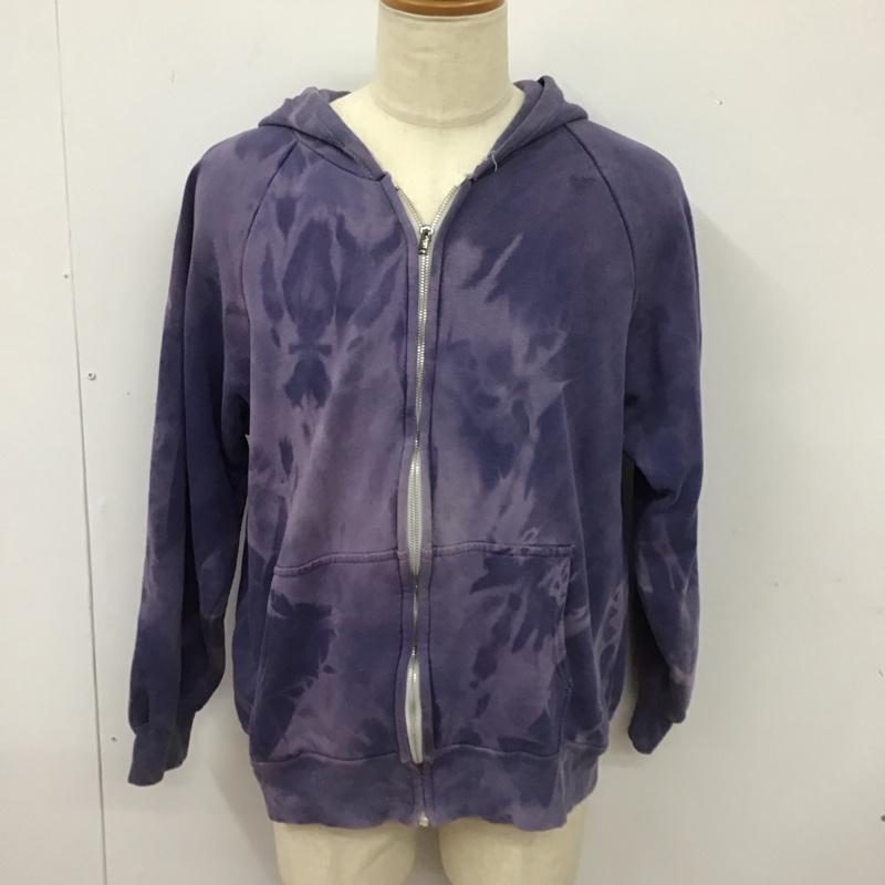 ビッグヤンク BIG YANK パーカー 長袖 70年代 80年代 ジップアップ フルジップ L 無地 紫 / パープル /  メンズ USED 古着 中古 10112658