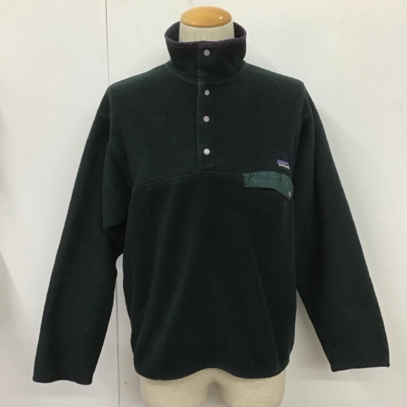 パタゴニア patagonia ジャケット、上着 ジャケット、ブレザー 長袖フリースジャケット カジュアルジャケット snapT 古着 90s ジャマイカ製 M ロゴ、文字 緑 / グリーン /  メンズ USED 古着 中古 10108049