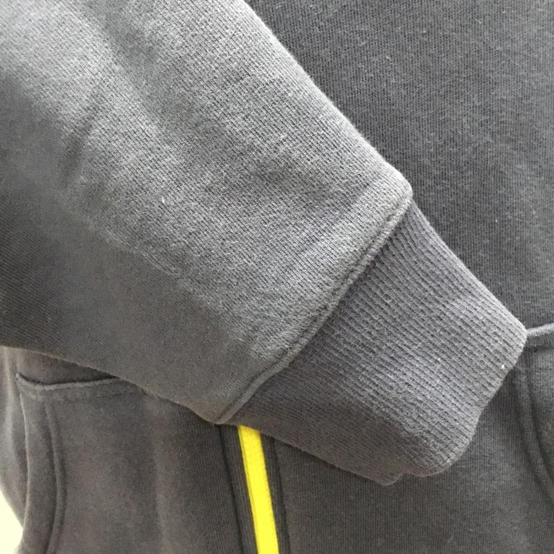 ザノースフェイス THE NORTH FACE パーカー 長袖 NT11530 REARVIEW FULLZIP HOODIE 裏起毛 L ロゴ、文字 紺 / ネイビー / X 黄 / イエロー /  メンズ USED 古着 中古 10118942
