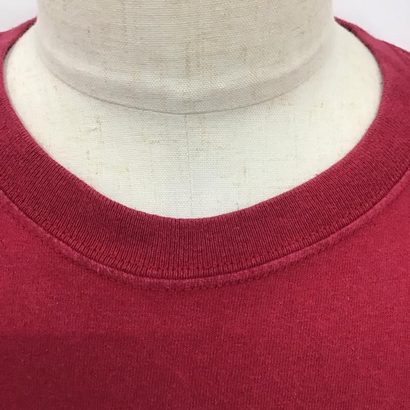 ギルダン GILDAN Tシャツ 半袖 クルーネック ロゴ XL ロゴ、文字 ボルドー / ボルドー /  メンズ USED 古着 中古 10123007