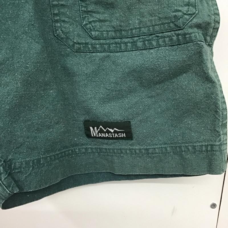 マナスタッシュ MANASTASH パンツ ショートパンツ ショートパンツ ハーフパンツ カジュアルパンツ L 無地 緑 / グリーン /  メンズ USED 古着 中古 10147338