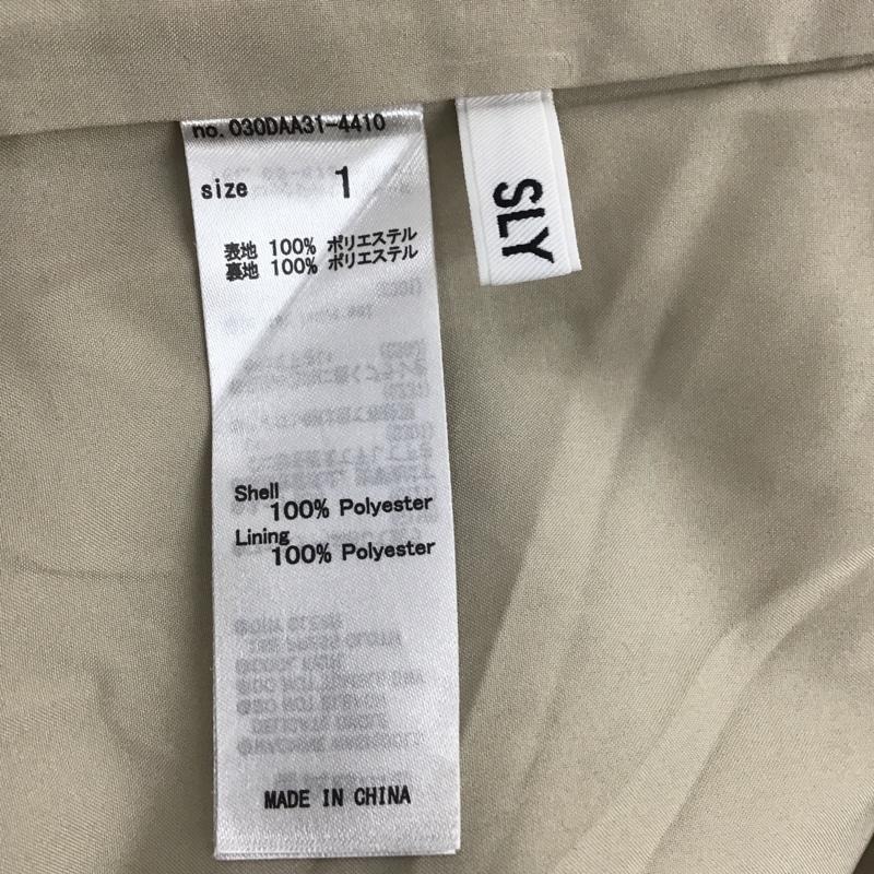 スライ SLY スカート ロングスカート 030daa31-4410 JENALEOPARDミディアムスカート タイトスカート バックスリット 1 ヒョウ柄・レオパード柄 黒 / ブラック / X ベージュ / ベージュ /  レディース USED 古着 中古 10105651