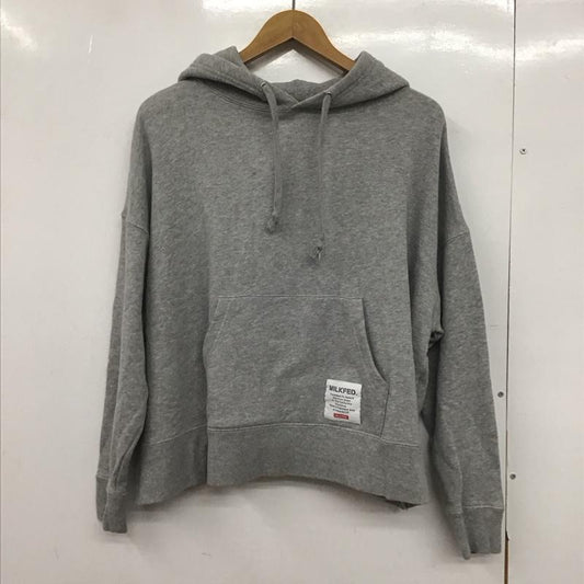 ミルクフェド MILKFED. パーカー 長袖 長袖パーカー プルオーバーパーカー スウェット ONE SIZE 無地 灰 / グレー /  レディース USED 古着 中古 10147629