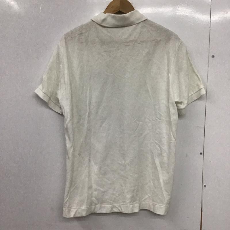 ラコステ LACOSTE ポロシャツ 半袖 5 ロゴ、文字 白 / ホワイト /  メンズ USED 古着 中古 10148248